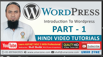 Part 1 - Introduction To Wordpress in Hindi
