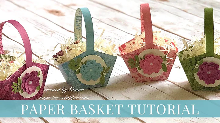 Easy Paper Easter Basket Tutorial by Ginger Ropp f...