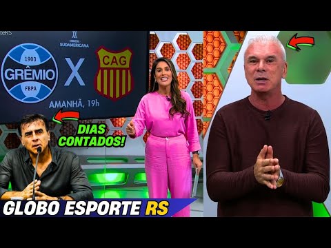 GLOBO ESPORTE RS DEMISSÃO DE GUSTAVO QUINTEROS NO GRÊMIO e NOVO TÉCNICO NO MERCADO