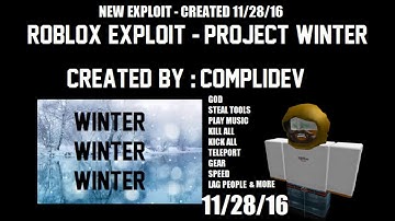 Roblox Exploit/Hack: PROJECT WINTER (NEW) SPEED , STOOLS , GOD ,INVISIBLE , KICK ALL & MORE