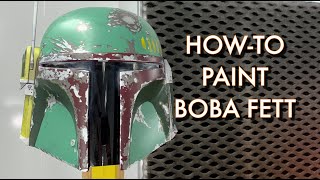 How-To Paint Boba Fett Helmet Part 1