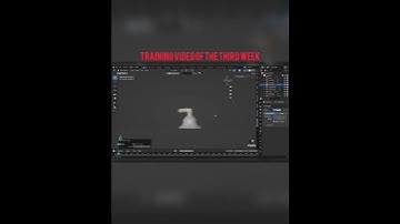 Educational video of the third week of making a 3D room #3d #3danimation #blender