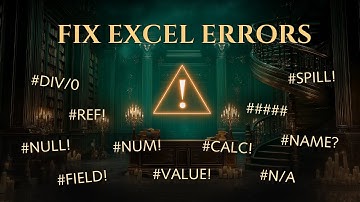 Fix EVERY Excel Error in Under 20 Minutes