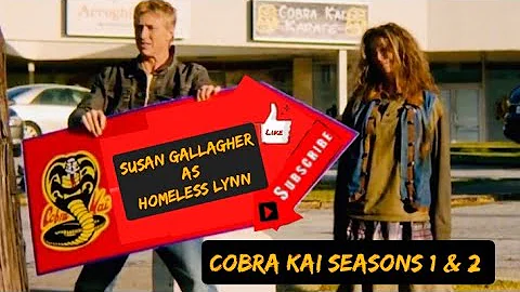 Susan Gallagher Cobra Kai clips from Seasons 1 & 2