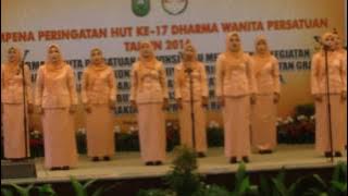 Mars dan hymne Dharma Wanita Satpol PP Prov.Riau Juara 1 lomba Paduan Suara