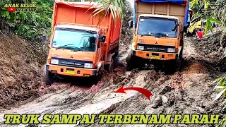 Situasi Terpahit Siraja Lumpur | Mesin Menjerit Hebat, Truk Sampai Terbenam Parah