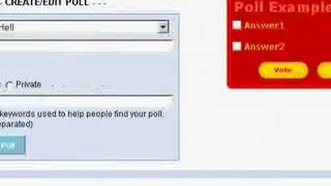 how to create a cool flash poll for your Orkut Profile