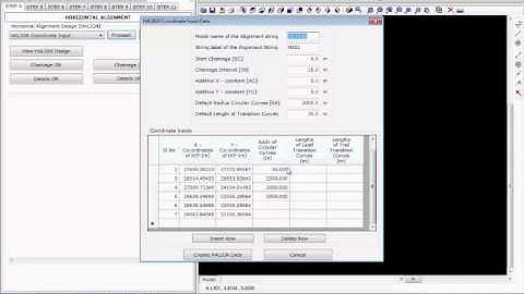 Tutorial 12 Processing of Intersection Point Data to Create Horizontal Alignment Data