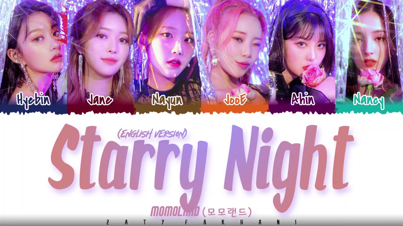 MOMOLAND    STARRY NIGHT ENGLISH VERSION Lyrics Color Coded Eng