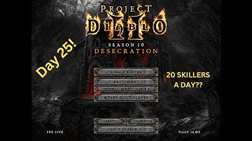 Druid SSF to T2 Rathma (Day 25 TWENTY SKILLERS!! )