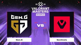 Gen.G vs Sentinels | Карта 4 | VALORANT Champions Tour 2024: Masters Madrid