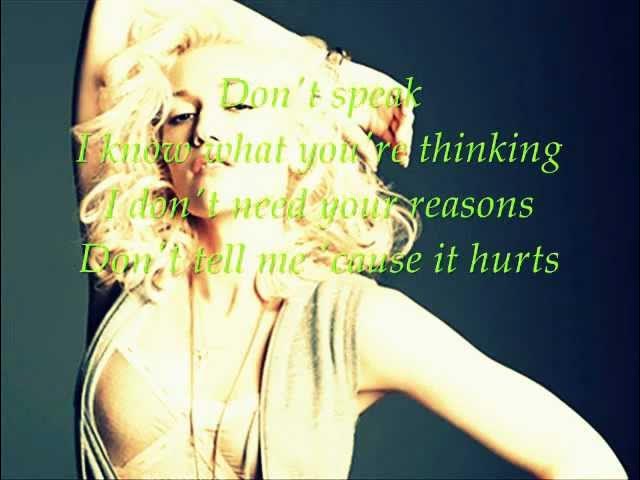 Gwen Stefani- Don't Speak (Lyrics on screen) ♥..-