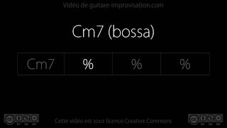 Video thumbnail of "Cm7 (Bossa 110bpm) : Backing Track"