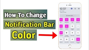 notification panel colour change | How to change notification panel colour