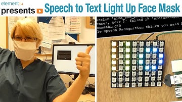 #RaspberryPi Speech to Text Light Up Face Mask