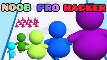 NOOB vs PRO vs HACKER in Color N Push