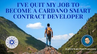 I've quit my job to become a cardano smart contract developer