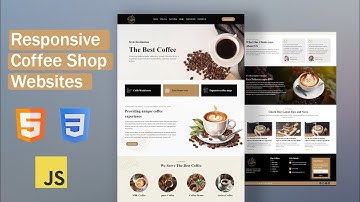 How to Create a Responsive Coffee Shop Website Using HTML, CSS & JavaScript - Step-by-Step Guide