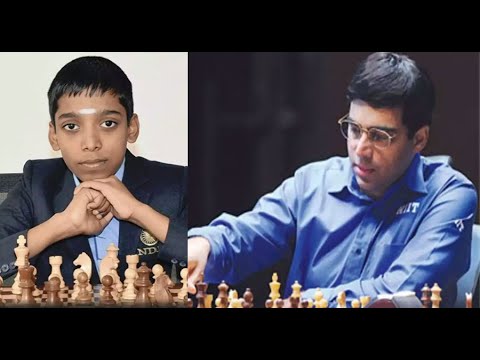 The very first game between Vishy Anand and Praggnanandhaa