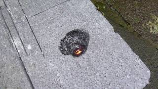 Flammability of Family Mosaic's Polystyrene Wall Insulation - Fire Test with a match