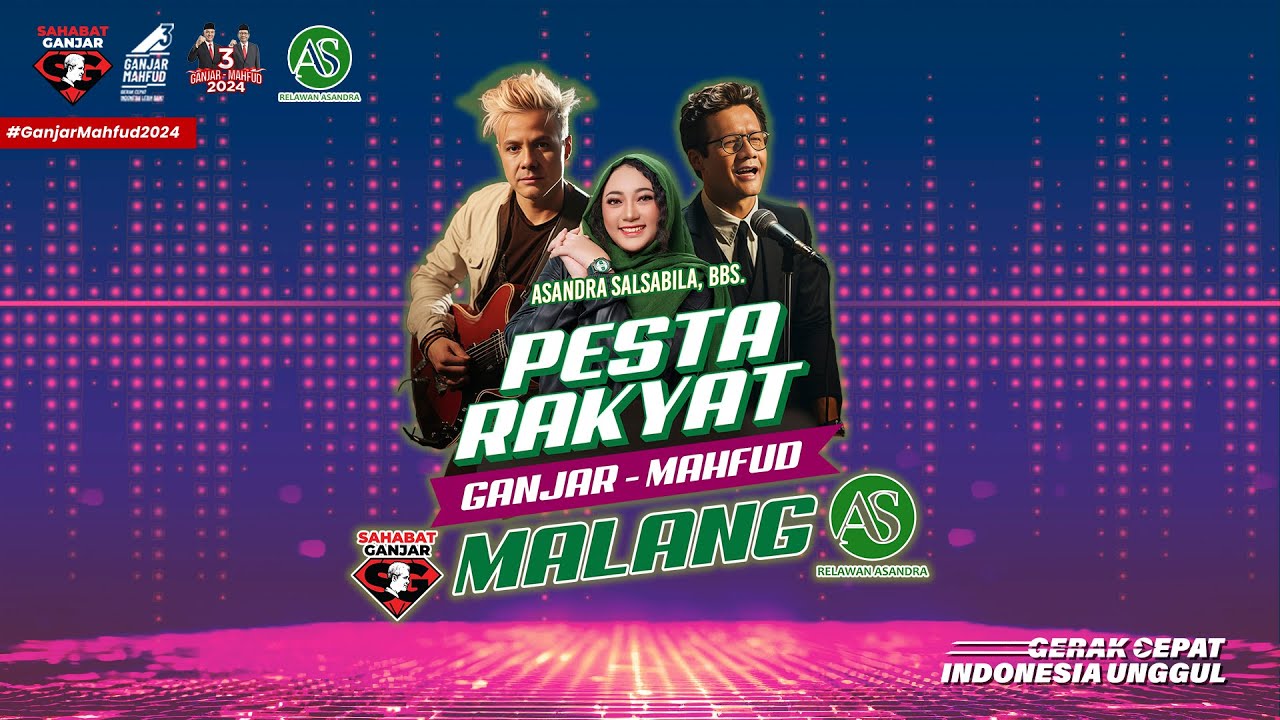 🔴 LIVE !!! PESTA RAKYAT GANJAR MAHFUD - MALANG