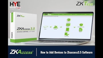 How to Add Zkteco Devices to Zkaccess3.5 Software