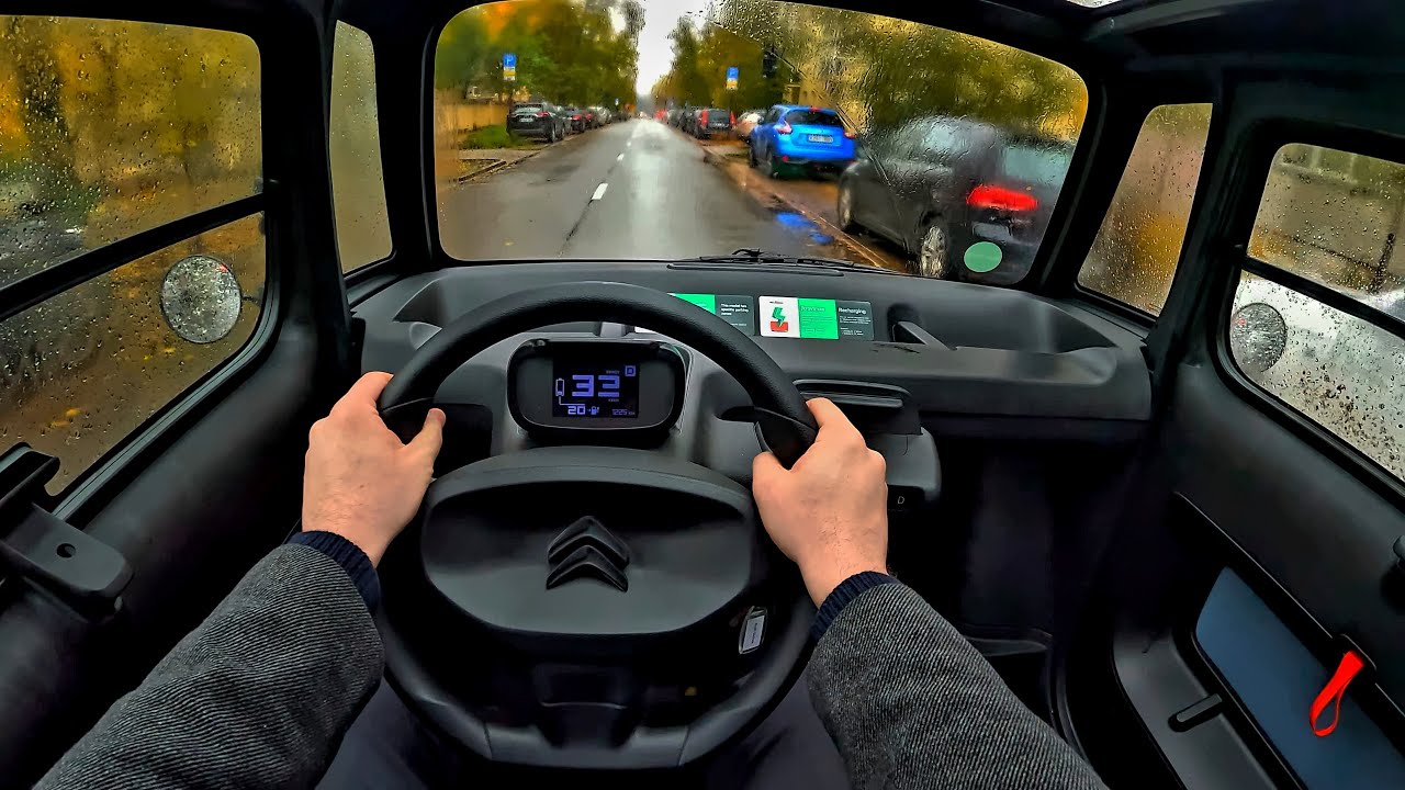 2025 Citroen AMI | POV Test Drive in Rainy Day