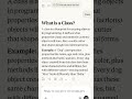 What Is A Class