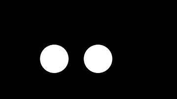 Two Dot Jumping Loader Animation, White Circles Sliding on Black Background, Minimal UI Loading Loop