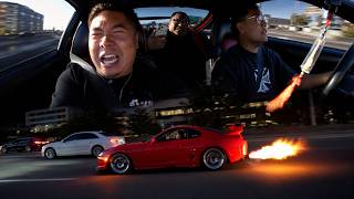Terrorizing The Streets In A Toyota Supra! | 2 Step And Flames!