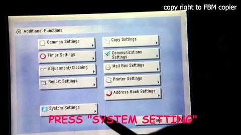 How to check the IP Address on Canon IR Series Copier