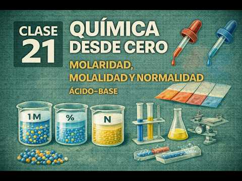 Química desde Cero 🧪 | Clase 21 – Molaridad, Molalidad y Ácido-Base