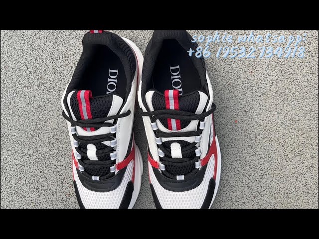 DIOR b22 Sneakers Unboxing & On Feet Review（Red/White） 