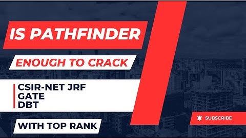 Are Pathfinder books enough to crack CSIR-NET Lifescience, GATE, DBT exams? #gate #csirnet