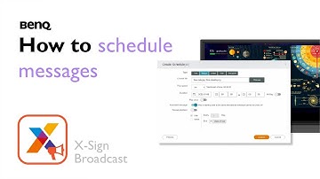 [BenQ FAQ] Public Display Product_X-Sign Broadcast - How to schedule messages?