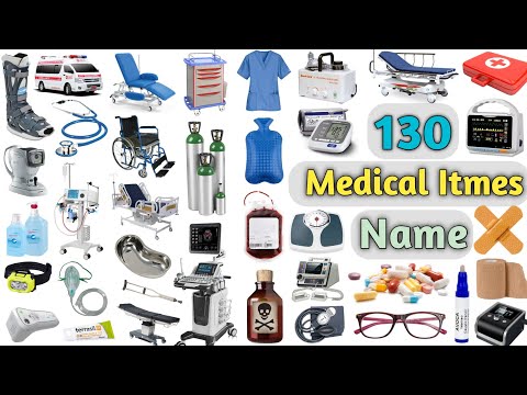 Medical Items Vocabulary ll 130 Medical Items Name In English With Pictures ll Hospital items