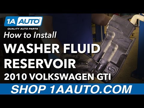 How to Replace Washer Fluid Reservoir 10-14 Volkswagen GTI