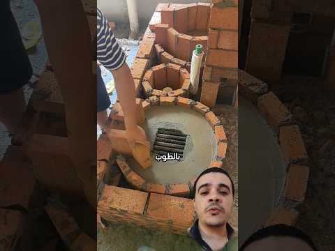 إبداع من الطوب صنع موقد حطب رائع