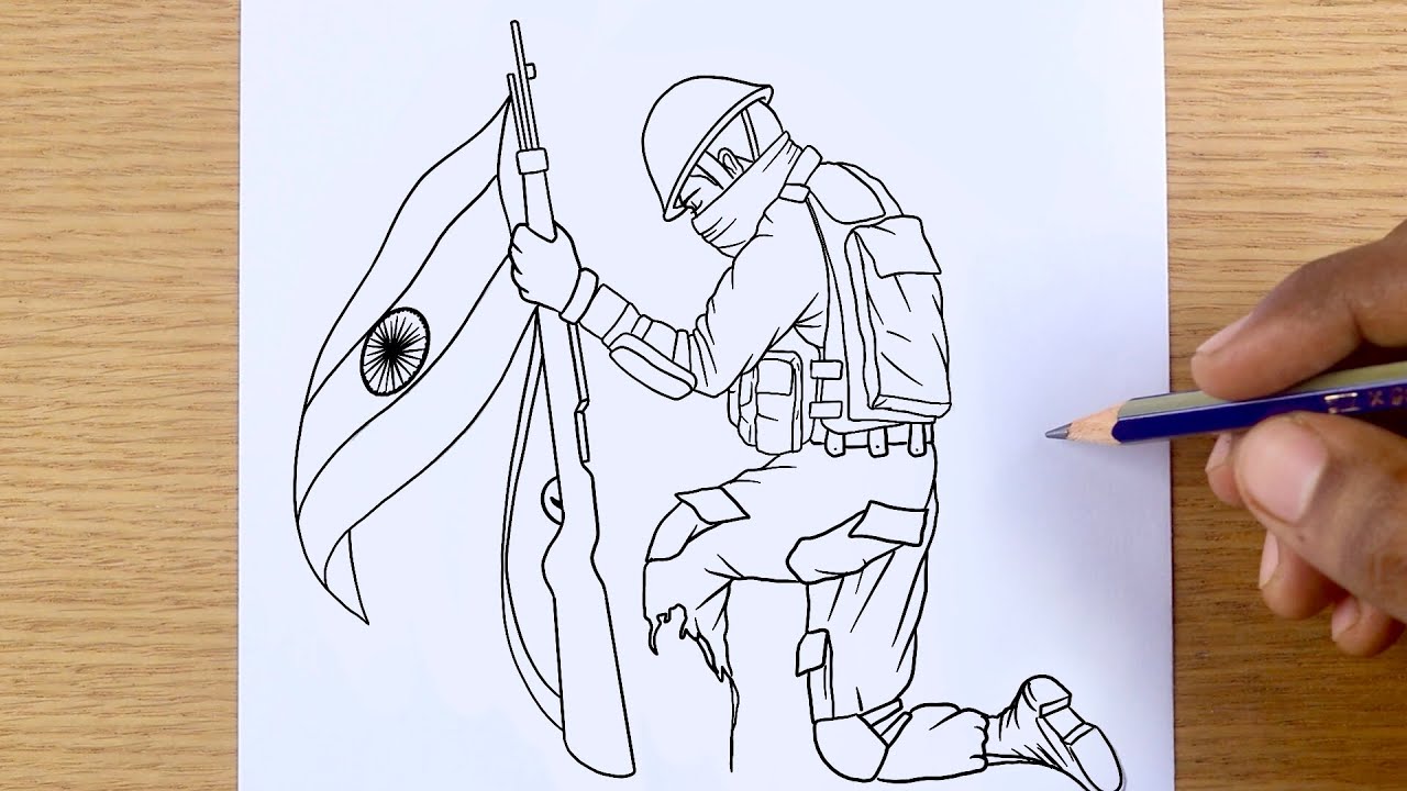 Army Man Sketch |