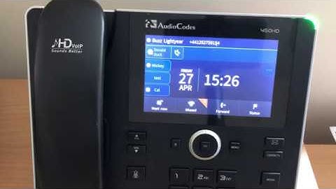 Find IP address on AudioCodes 450HD SfB phone