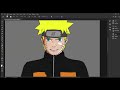 Drawing dessing naruto digital art photoshop