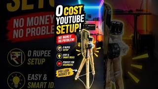 Low Budget YouTube Setup 🔥 #homemadesetup #shorts #youtubesetup
