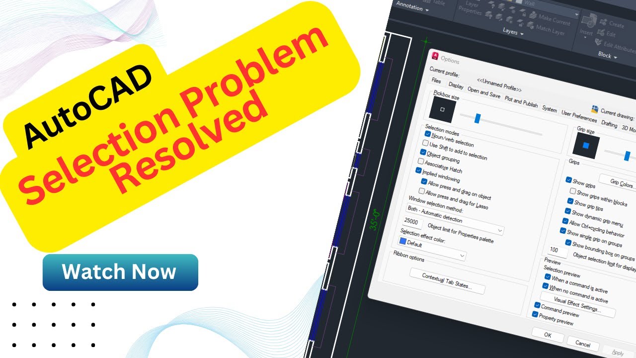 How to Fix Selection Problems in AutoCAD | Quick & Easy Solution - YouTube