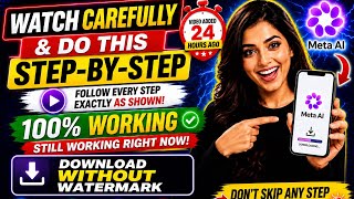 WITHOUT WATERMARK Meta AI Video Download Secret Tips (100% Working) #tips #secret screenshot 5