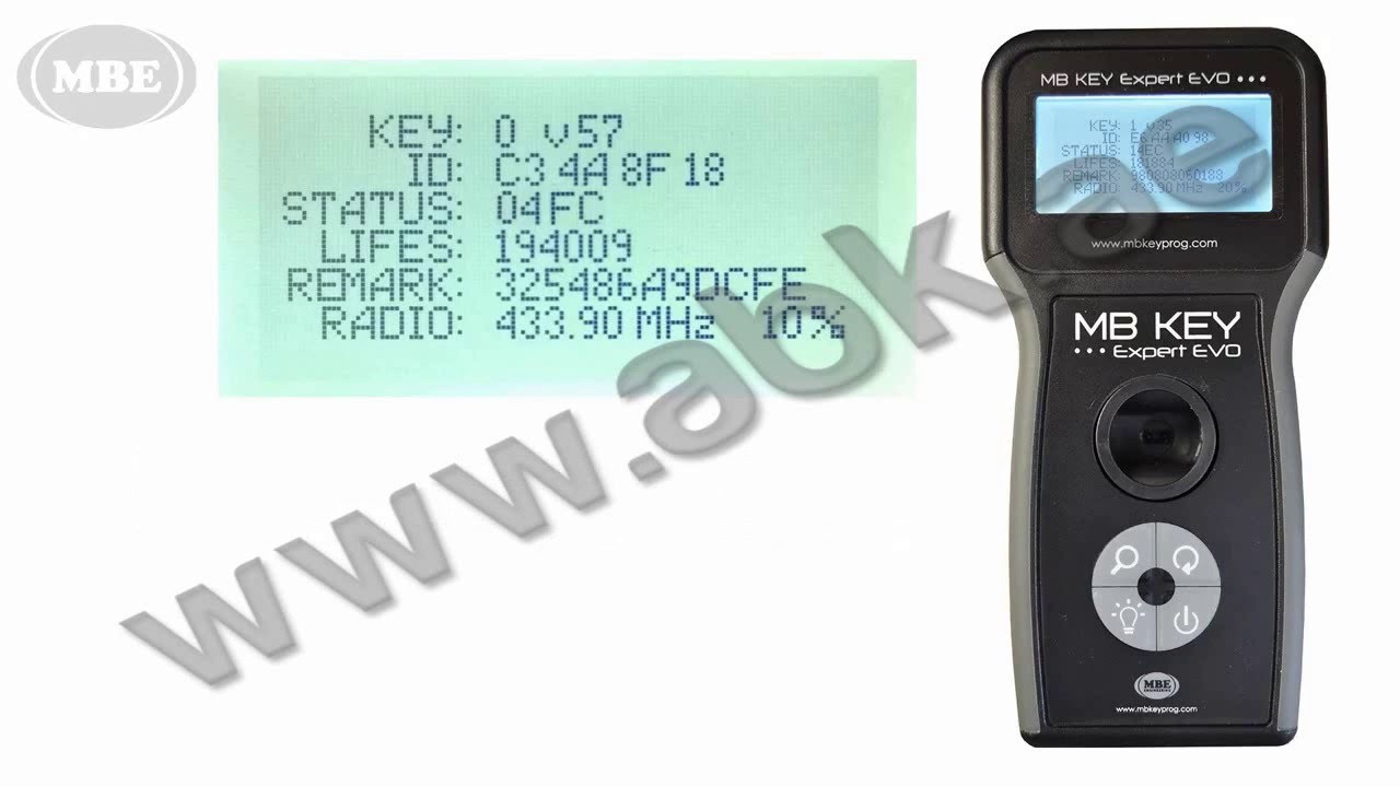 MBE MB key Expert Evo demonstration how to test