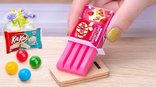 Amazing KitKat Cake Dessert | Delicious Miniature Pink KitKat Chocolate Cake Decorating, KitKat Idea