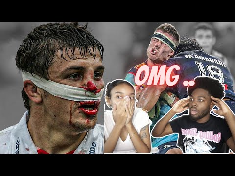 Americans React To Biggest Rugby Hits!!!
