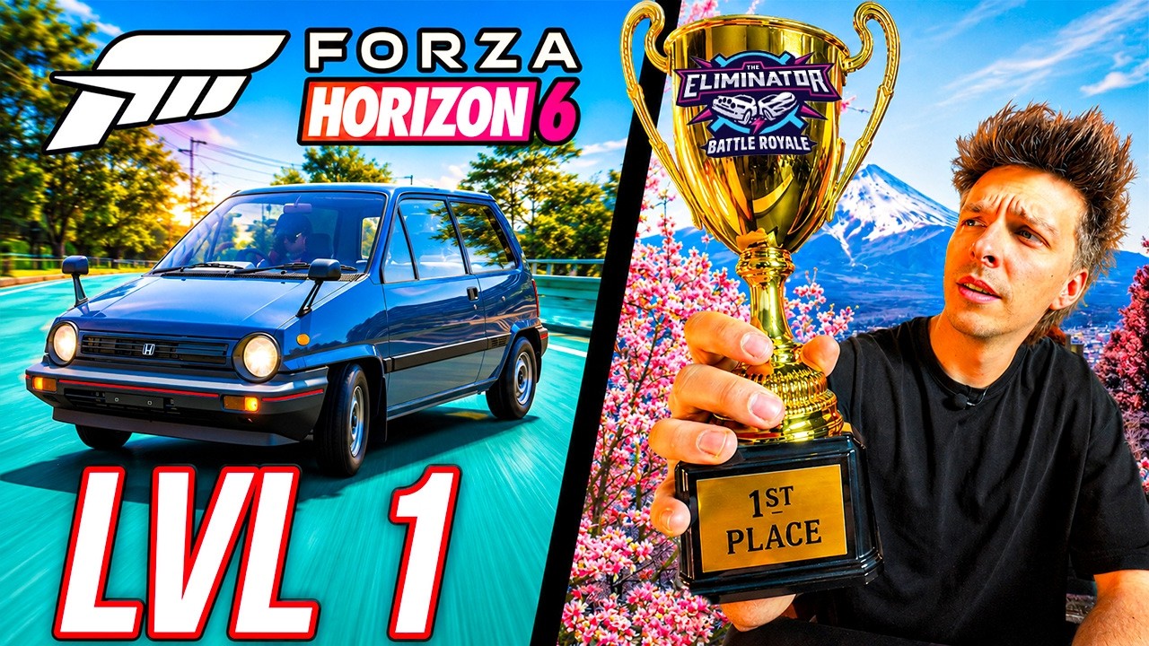 MŮJ PRVNÍ WIN A JEN LEVEL 1 AUTO CHALLENGE! | FORZA HORIZON 6 ELIMINATOR