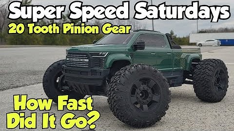 How FAST Is It Now? ARRMA Big Rock 223s w/20t Pinion Gear Speed Test