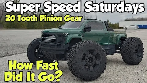 How FAST Is It Now? ARRMA Big Rock 223s w/20t Pinion Gear Speed Test